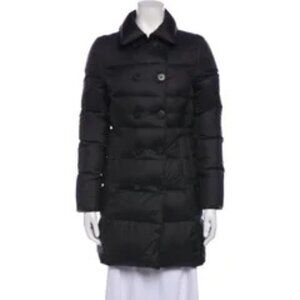 Theory Black Quilted Puffer Coat